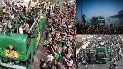 Παναθηναϊκός: Αποθέωσαν τους πρωταθλητές Ευρώπης χιλιάδες οπαδοί στο ΟΑΚΑ - Εικόνες λατρείας και ξέφρενοι πανηγυρισμοί