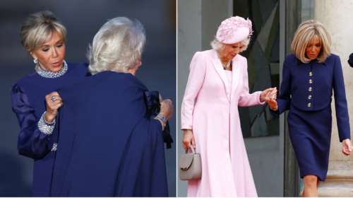 Μπριζίτ Μακρόν: Οι εμφανίσεις - επιτομή της γαλλικής κομψότητας και οι δυο φορές που &quot;έσωσε&quot; την Καμίλα στο Παρίσι