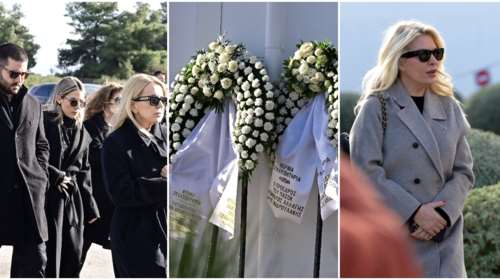 Συγκίνηση στο τελευταίο αντίο στον Γιώργο Παπαδάκη στο αποτεφρωτήριο Ριτσώνας  - Ηταν όλοι εκεί [εικόνες - βίντεο]