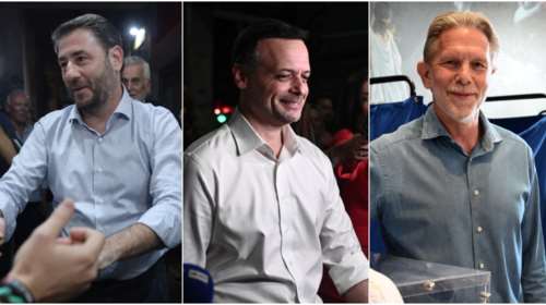 Η μάχη του β&#39; γύρου στο ΠΑΣΟΚ: Προβάδισμα Ανδρουλάκη έναντι Δούκα, έδειχνε η δημοσκόπηση της Pulse