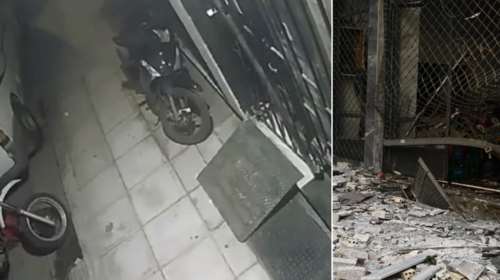 Καλλιθέα: Bίντεο ντοκουμέντο από τη στιγμή της έκρηξης στην κάβα - Δημιούργησε κρατήρα 40 εκατοστών