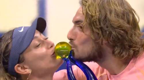 Τσιτσιπάς - Μπαντόσα κέρδισαν το Mixed Madness US Open και το γιόρτασαν με ένα τρυφερό φιλί [βίντεο]