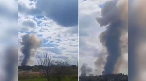 Ουκρανία: Μεγάλη φωτιά σε εγκαταστάσεις του ρωσικού Υπουργείου Άμυνας κοντά στα ουκρανικά σύνορα