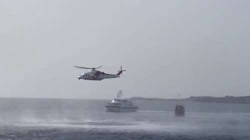 Ασκηση έρευνας και διάσωσης ανοιχτά της Ζακύνθου από τη μικτή Ευρωπαϊκή Επιχείρηση "Ποσειδών" [βίντεο]