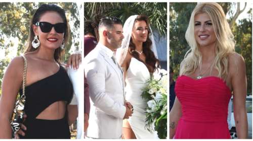 Survivor γάμος στη Νέα Μάκρη: Το τολμηρό νυφικό, το πάρτι δίπλα στη θάλασσα και οι εντυπωσιακές συμπαίκτριες