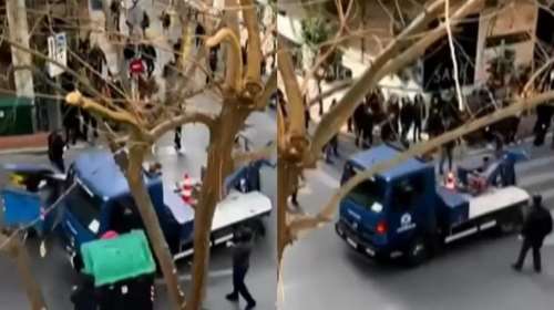 Γερανός ΕΛΑΣ: Ποιος ήταν ο αστυνομικός πίσω από το τιμόνι - &quot;Μου φώναζαν &quot;εδώ θα καείς ζωντανός&quot;