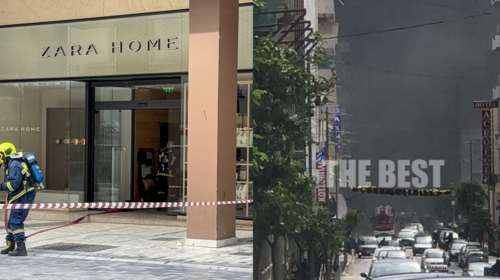 Φωτιά στην Πάτρα: Στις φλόγες εμπορικό κατάστημα - Πυκνοί καπνοί στο κέντρο της πόλης, εκκενώθηκε ξενοδοχείο με μαθητές