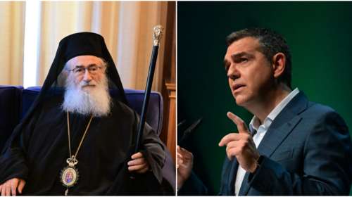 Με τον Αρχιεπίσκοπο Σινά, Δαμιανό συναντήθηκε ο Αλέξης Τσίπρας