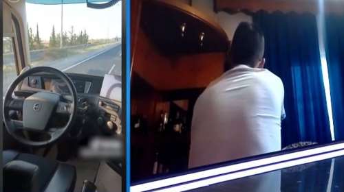 &quot;Τι μαγκιά είναι αυτή;&quot;- Ξέσπασε ο Ευαγγελάτος με τον οδηγό νταλίκας που την βάζει στον αυτόματο και κάθεται στο κρεβάτι