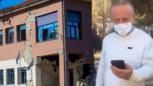 Ο διευθυντής του σχολείου στο Δαμάσι: &quot;Παρακαλούσα το Θεό να αντέξει το κτίριο άλλα 30 δευτερόλεπτα, να μην μας καταπλακώσει&quot;