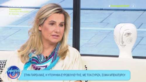 Μπεκατώρου: Ακούστε λίγο τι λέει ο Στέφανος Κασσελάκης και θα καταλάβετε ότι έχει και πολιτικό λόγο