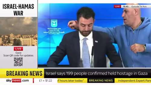 Ισραήλ: Η στιγμή που ηχούν οι σειρήνες και ο εκπρόσωπος της ισραηλινής κυβέρνησης φεύγει από το στούντιο του Sky News