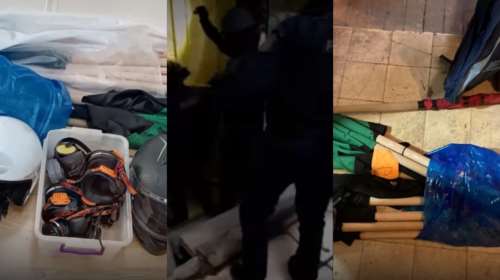 Η στιγμή που η αστυνομία μπαίνει και αδειάζει δύο καταλήψεις σε Εξάρχεια και Κυψέλη [βίντεο]