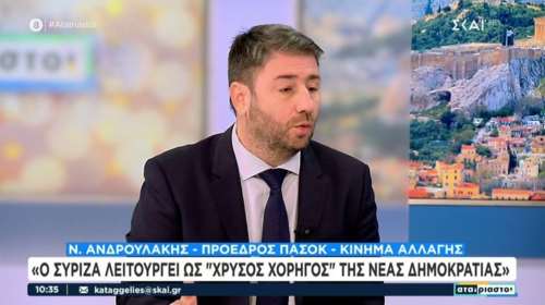 Ανδρουλάκης: Στόχος το ΠΑΣΟΚ να γίνει ο στρατηγικός αντίπαλος της ΝΔ - Δεν θα είμαστε εμπόδιο στα μη κρατικά πανεπιστήμια