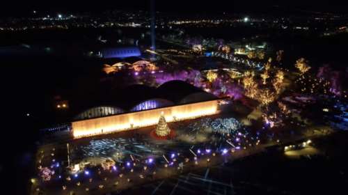 Ελληνικό: Υπέροχες εικόνες από drone του χριστουγεννιάτικου Experience Park [Βίντεο]