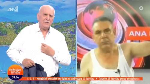 Γιώργος Παπαδάκης: &quot;Γδύθηκε&quot; on air όπως ο Τούρκος παρουσιαστής - &quot;Όχι ρε Γιώργο, πάμε διάλειμμα&quot; φώναζε η Αναστασοπούλου