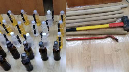 Πολυτεχνείο: Έφοδος της ΕΛΑΣ σε αποθήκη εργαστηρίου - Βρέθηκε οπλοστάσιο με μολότοφ και σιδερολοστούς [Εικόνες - Βίντεο]