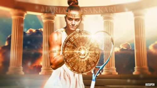 Το US Open έντυσε την Μαρία Σάκκαρη... Σπαρτιάτισσα