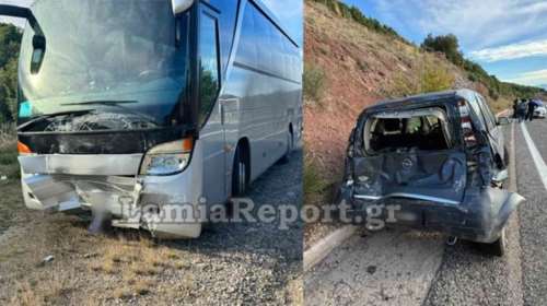 Τροχαίο στη Φθιώτιδα: Πούλμαν χτύπησε ΙΧ στο πίσω μέρος και το… πέταξε στο αντίθετο ρεύμα