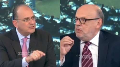 Ευρωεκλογές: Μαλλιά κουβάρια στην ΕΡΤ Λαζαρίδης - Αντώναρος - &quot;Όποτε κατέβηκα, εκλέχτηκα! Εσείς δεν εκλεγήκατε ποτέ&quot;