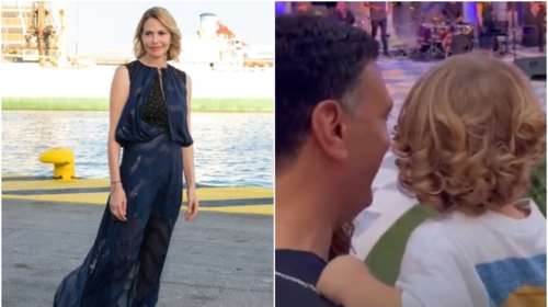 Τζένη Μπαλατσινού: Η στιγμή που ο Κικίλιας κρατά αγκαλιά τον γιο τους ακούγοντας παραδοσιακά