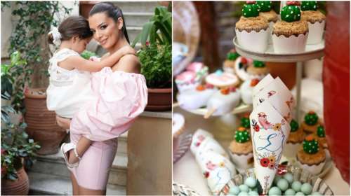 Η φθινοπωρινή βάφτιση της κόρης της Νικολέττας Ράλλη: Η "κεντημένη" τούρτα και ο παραμυθένιος στολισμός