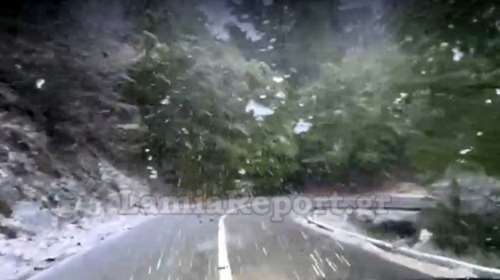 Απίστευτο - Χιόνισε Απρίλιο μήνα στα ορεινά της Φθιώτιδας [βίντεο]