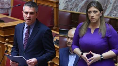 H Κωνσταντοπούλου τσακώθηκε και με τον Δήμα, στον διάδρομο της Βουλής: &quot;Μην κάνεις σόου μπροστά στους δημοσιογράφους&quot;