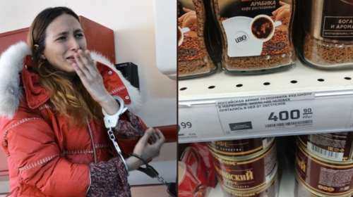 Ρωσία: Έβαλε αντιπολεμικά ταμπελάκια σε σούπερ μάρκετ κι απειλείται με 10ετή κάθειρξη- &quot;Είναι κακό το &quot;stop the war&quot;;