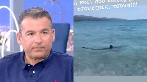 Γιώργος Λιάγκας: Η αναπάντεχη συνάντησή του με έναν καρχαρία στη θάλασσα [Εικόνες]