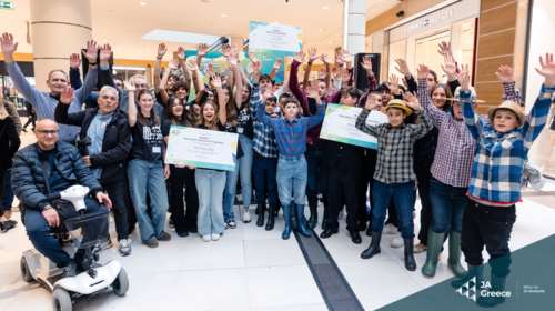 JA Greece: Τα βραβεία της Μαθητικής Εμπορικής Έκθεσης Αθήνας 2024 στο The Mall Athens στο Μαρούσι