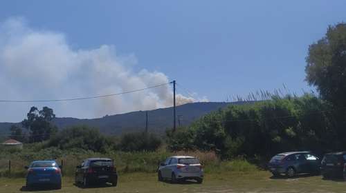 Φωτιά στη Λέσβο: Κοντά στο μοναστήρι του Αγίου Ραφαήλ οι φλόγες - Ισχυροί άνεμοι [Εικόνες]