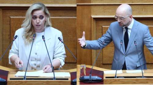Καβγάς Χρηστίδου – Μπάρκα στη Βουλή: Αν ξαναγελάσεις την ώρα που μιλάω, θα σου σπάσω τα μούτρα