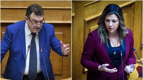 Κόντρα Ζαχαράκη - Παπαδόπουλου για το χαστούκι στη Δεληκάρη: &quot;Να ανακαλέσει τώρα&quot; - &quot;Μονταζιέρα της ΝΔ&quot;