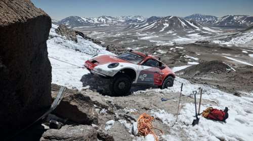 Με Porsche 911 στο υψηλότερο ηφαίστειο του κόσμου
