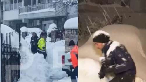 Κακοκαιρία Μπάρμπαρα: Ντοκουμέντο από διάσωση 56χρονης στην Εύβοια- Πήγε να πέσει ο δημοσιογράφος