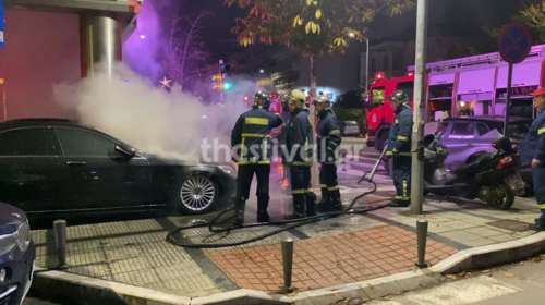 Θεσσαλονίκη: Εμπρησμός σε όχημα φαρμακευτικής τα ξημερώματα