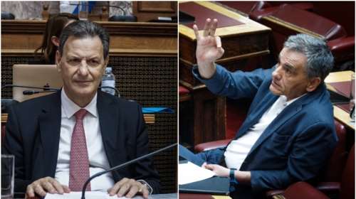 Κόντρα Σκυλακάκη-Τσακαλώτου στη Βουλή για το "μαξιλαράκι" του ΣΥΡΙΖΑ και τα πλεονάσματα