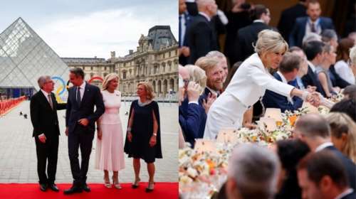 Παρίσι 2024: Στο δείπνο του Μακρόν στο Λούβρο Μητσοτάκης και Μαρέβα - Οι 500 λαμπεροί καλεσμένοι [εικόνες]