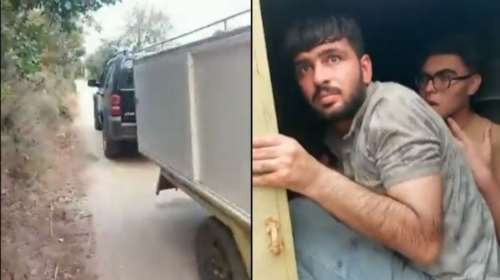 Στα χέρια της ΕΛ.ΑΣ. τρεις αυτόκλητοι πολιτοφύλακες που &quot;συνέλαβαν&quot; μετανάστες και τους έκλεισαν σε τρέιλερ [βίντεο]