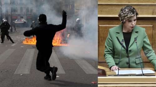 Επεισόδια στην Αθήνα: Επίθεση με βαριοπούλες στο αυτοκίνητο της Όλγας Γεροβασίλη - Τραυματίστηκε αστυνομικός