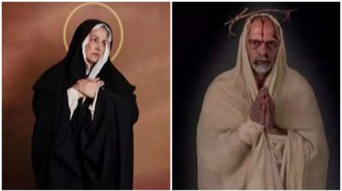 Τζώνυ Θεοδωρίδης - Φωτεινή Τσακίρη: Οι δύο ηθοποιοί φωτογραφήθηκαν ως Ιησούς και Παναγία [βίντεο]