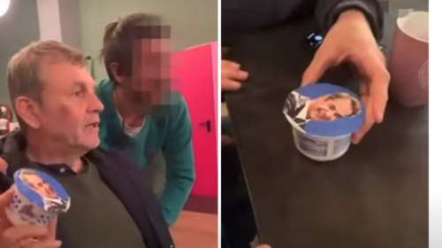 Έγινε... Πολάκης ο Απόστολος Γκλέτσος: Οργή στη ΝΔ με το γιαούρτι με το πρόσωπο του Μητσοτάκη