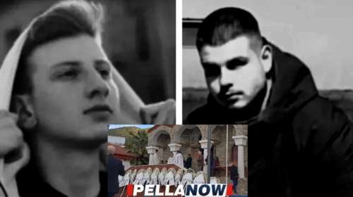 Θρήνος στην Πέλλα: Τελευταίο αντίο στους δύο 20χρονους που σκοτώθηκαν σε τροχαίο [εικόνες]