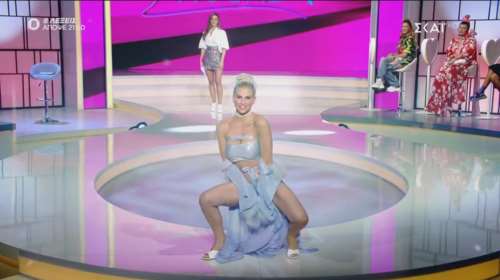 My Style Rocks: Στο πλατό μόνο με το μαγιό της - Ο καυτός χορός της Ευρυδίκης Παπαδοπούλου [Βίντεο]