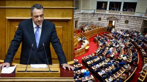 Βουλή: Αποχώρησε το ΠΑΣΟΚ και το ΚΚΕ όταν ανέβηκε στο βήμα ο Β. Στίγκας των &quot;Σπαρτιατών&quot;