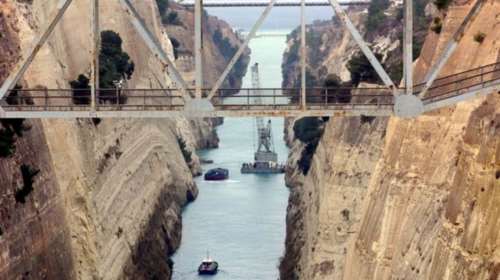 Διώρυγα της Κορίνθου: Το &quot;Αυλάκι&quot; επαναλειτουργεί με ασφάλεια