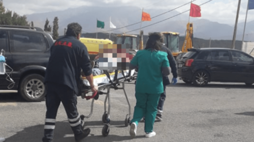 Αναστάτωση στο Αρκαλοχώρι: Τραυματίστηκε εθελοντής από πτώση [εικόνες]