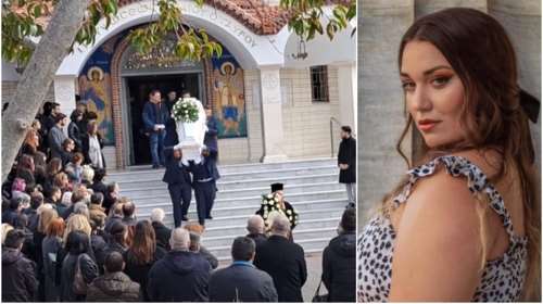 Τέμπη: Λευκό φέρετρο για το &quot;αηδόνι&quot; του Ωραιοκάστρου- Η στιγμή που ο κόσμος αποχαιρετά τη σοπράνο Ελισάβετ Χατζηβασιλείου