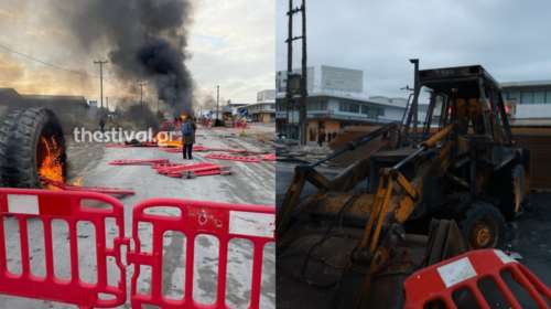 Θεσσαλονίκη: Σοβαρά επεισόδια από εξοργισμένους Ρομά - Πυροβόλησαν αστυνομικούς και έκαψαν οχήματα εκσκαφέων [Βίντεο]